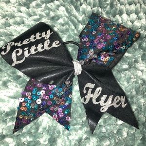 A “pretty little flyer” cheer bow!